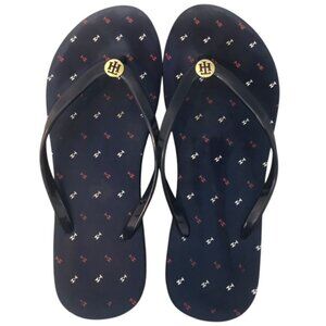 Tommy Hilfiger Blue Flip Flop Slippers – Size 9/10